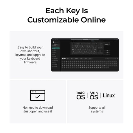Teclado mecánico personalizado inalámbrico Keychron v3 ultra 8k (negro, diseño estadounidense (qwerty), seda pom banana, 80 % (tkl), rgb, intercambio en caliente, 2,4 ghz | bluetooth 5.3 | usb-c)