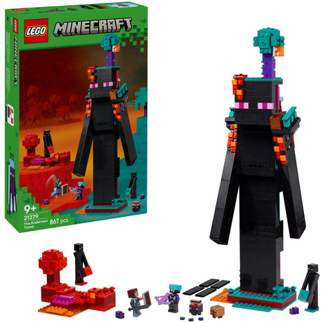 Lego minecraft 2en1 la torre enderman juguetes para niños - 21279