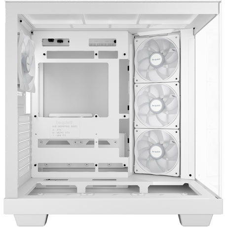 ¡Tranquilizarse! base de luz carcasa midi tower de 500 lx (blanco | 2x USB-A | 1x USB-C | RGB | ventana)
