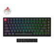 Teclado mecánico keychron k2 qmk-c1 rgb (negro, diseño estadounidense (qwerty), súper rojo, 75%, rgb, pbt de doble disparo cereza, bluetooth 5,2 | usb-c)