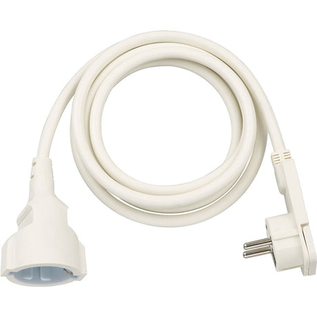 Brennerstuhl cable alargador de plástico de alta calidad con conector plano individual 2m blanco