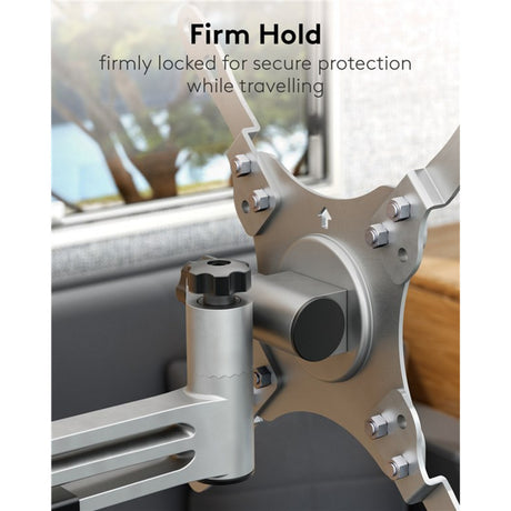 Goobay Soporte de pared para TV caravana fullmotion (m), montaje en pared de 13 a 43 pulgadas (plateado)
