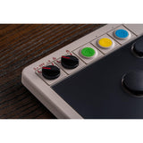 Mando arcade 8bitdo (gris rojo, usb bluetooth 2,4 ghz, nintendo switch 1+2, pc)