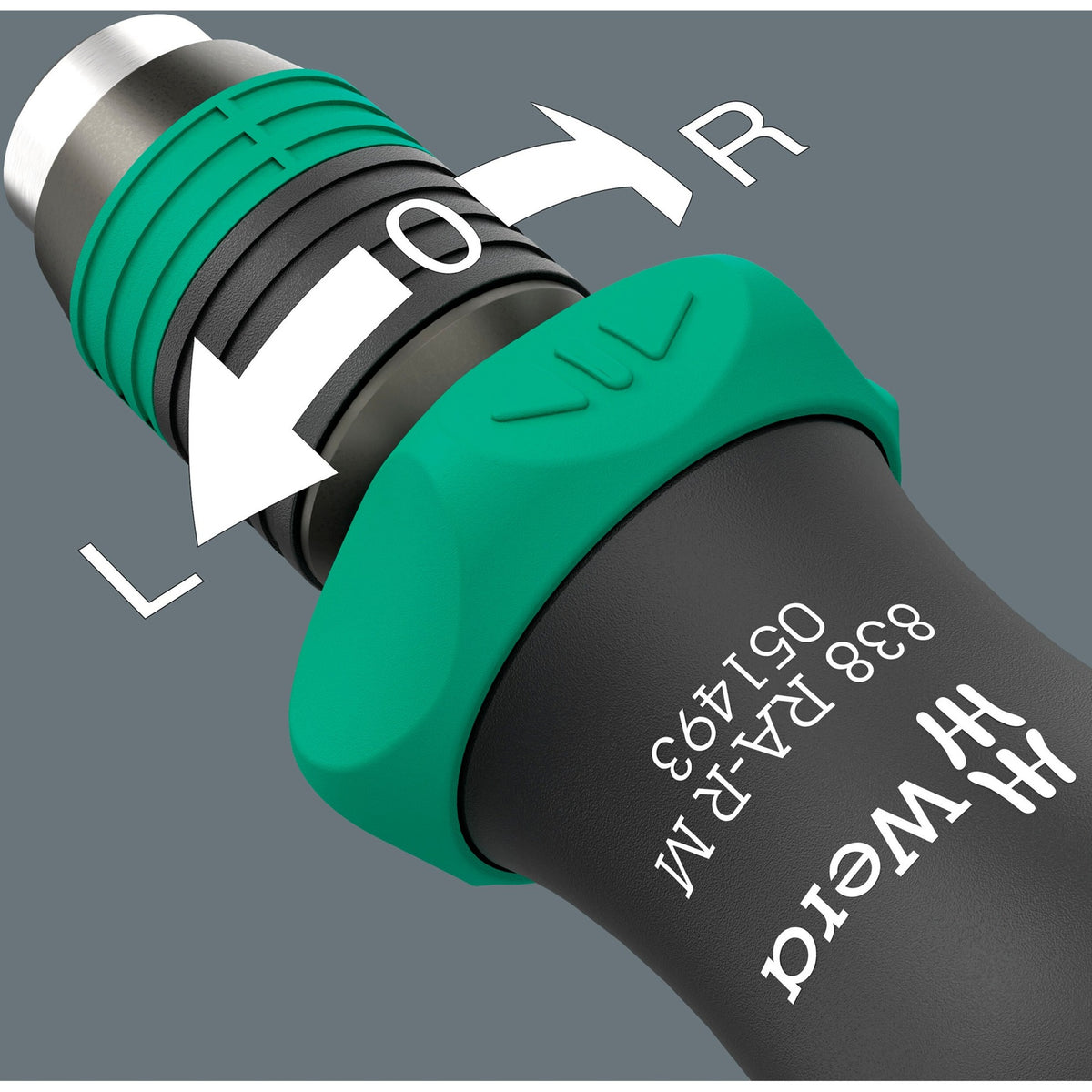Wera kraftform kompakt 838 ra-r m imperial set juego de 1 punta (negro verde, 15 piezas)