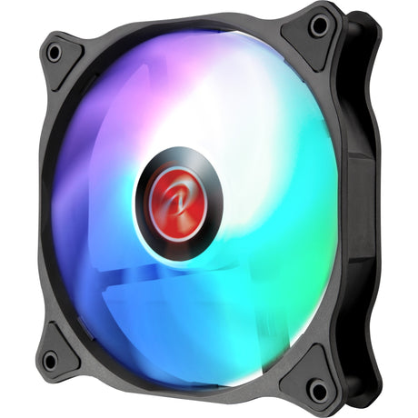 Ventiladores de caja Raijintek eos 12 rbw add-2 rgb (negro, 2 piezas, 120 x 120 x 25 mm, pwm)