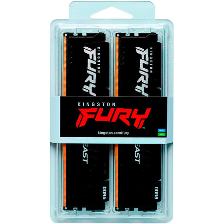 Kingston Fury Beast 16 GB DDR5-6000 (2x 8 GB) RAM (negro, KF560C30bbek2-16, XMP 3.0, Expo 1.1)