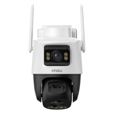 Cámara exterior Imou aov de doble lente 5mp+5mp (blanca, 3k, 4G LTE, WiFi 6, panel solar)