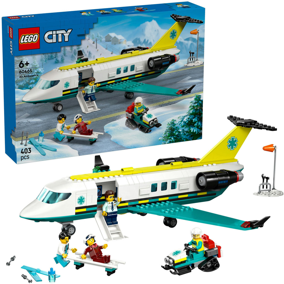 Lego ® city avión ambulancia, avión de juguete - 60465