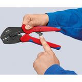 Alicates de engarzado multicrimp Knipex 973302 (rojo azul)