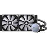 Sharkoon s70 rgb refrigeración por agua (negro, conector de ventilador pwm de 4 pines)