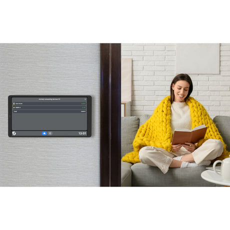 Panel de control Shelly wall display x2i (plateado, pantalla táctil, Wi-Fi 6, Bluetooth 5.4)