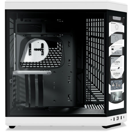 Carcasa torre midi hyte y70 touch infinita (blanco negro | 2x USB-A | 1x USB-C | vidrio templado)