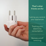 Frient smart plug mini 2 tipo e (francés) (blanco, zigbee 3,0)
