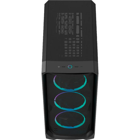 Fractal design meshify 3 rgb midi tower housing (negro | 2x usb-a | 1x usb-c | rgb | vidrio templado)
