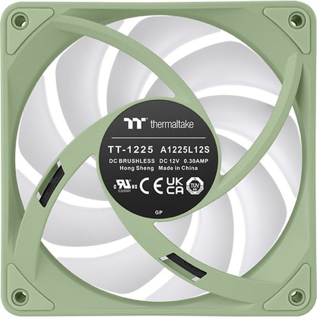 Thermaltake ct120 ex inversa argb sync ventilador de refrigeración para pc matcha verde (paquete de 3 ventiladores) ventiladores de caja (verde claro, 3 piezas, 120 x 120 x 25 mm, pwm)