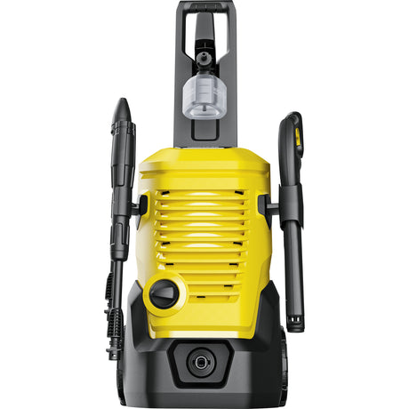 Limpiadora de alta presión doméstica Kärcher k 5 wcm premium (amarillo negro, con limpiador de suciedad, enrollador de manguera y limpiador de superficies)