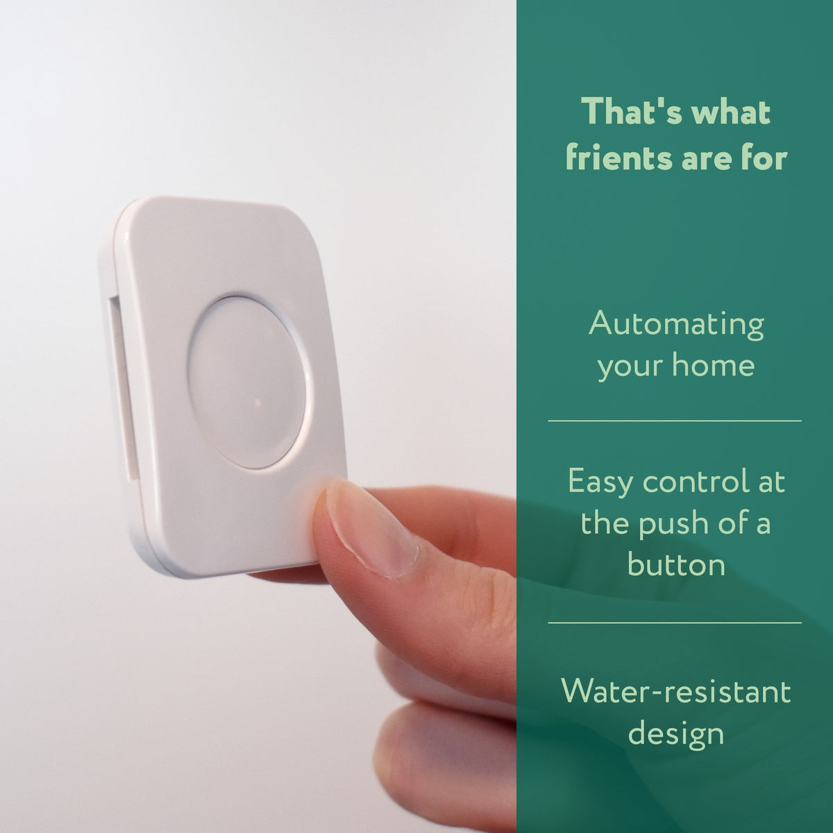 Botón inteligente Frient (blanco, zigbee 3,0)