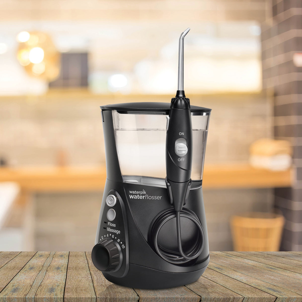 Waterpik WP-662 Cuidado bucal con hilo dental ultra profesional (negro)