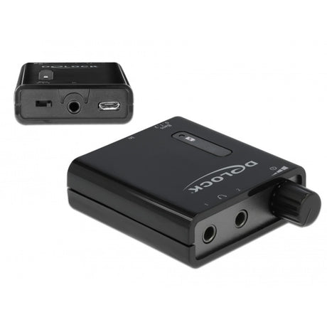 Delock amplificador de auriculares estéreo portátil (negro)