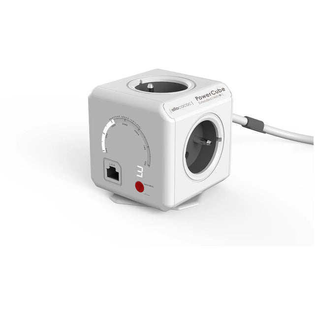 Allocacoc powercube ampliado | wifi | regleta regleta (blanco gris, Bélgica | Francia)