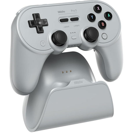 Gamepad bluetooth 8bitdo pro 3 (gris negro, switch 1 2, pc, android, usb bluetooth 2,4 ghz)
