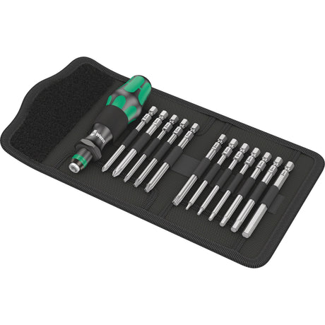 Wera juego de bicicleta juego de 2 puntas (negro verde)
