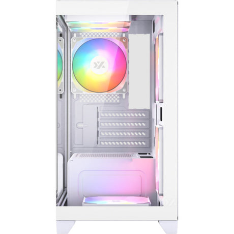 Carcasa de torre midi Xyz PC Gear Titanium View Lite (blanco | 2x USB-A | vidrio templado)