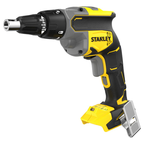Destornillador para placas de yeso Stanley Brushless 18v v20 solo (negro amarillo, batería y cargador no incluidos)