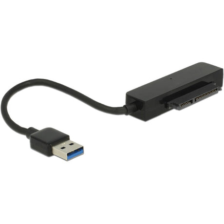 Delock Convertidor USB-A 3.2 > Conector SATA de 22 pines (negro, 0,15 metros)
