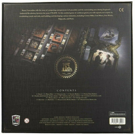 Asmodee brass: juego de mesa de lancashire (inglés, 2 - 4 jugadores, 120 - 180 minutos, a partir de 14 años)
