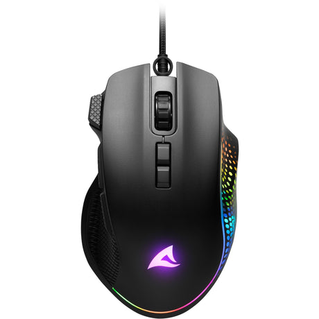 Ratón para juegos Sharkoon Shark Force III (negro, 400 - 12 800 ppp, LED RGB)