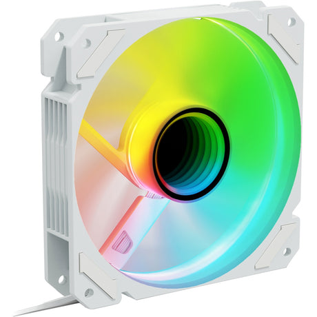 Sharkoon Shark Mirror rgb pwm ventilador con caja inversa (blanco, 120 x 120 x 25 mm)