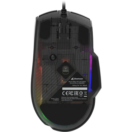 Ratón para juegos Sharkoon Skiller sgm35 (negro, 400 - 6400 dpi, LED rgb)