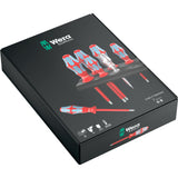 Wera 3160 i 7 juego de destornilladores kraftform plus, acero inoxidable + rejilla (rojo azul, 7 piezas)