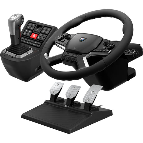 Conjunto de simulador de sistema de control de camión Hori Force Feedback (negro plateado)