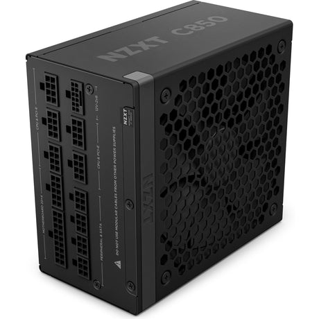 Fuente de alimentación modular nzxt c850 gold atx 3.1 de 850 vatios (negro, 1x 12v-2x6, 3x pcie)