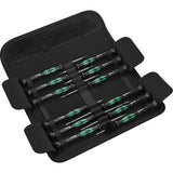 Juego de microdestornilladores Wera kraftform 12sb1 (negro verde, para aparatos eléctricos)