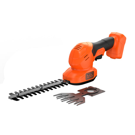 Tijera para césped y arbustos black+decker bcss18b-xj 18v (sin batería) (naranja negro, batería y cargador no incluidos)