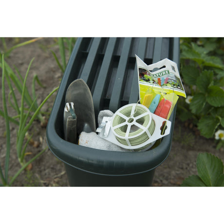Taburete de jardín Nature silla 2 en 1 (verde)