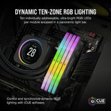 Corsair Vengeance RGB 32 GB DDR5-6000 (2x 16 GB) RAM (negro, cmh32gx5m2b6000c38, xmp 3,0)