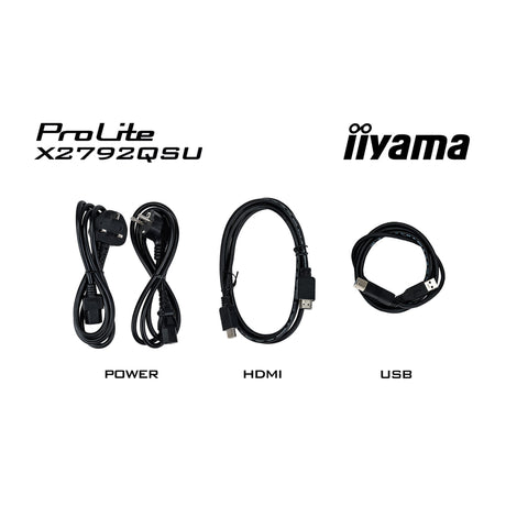Monitor Iiyama prolite x2792qsu-b1 27 (negro, HDMI, display port, 2x USB-A, USB-B, 120 Hz)