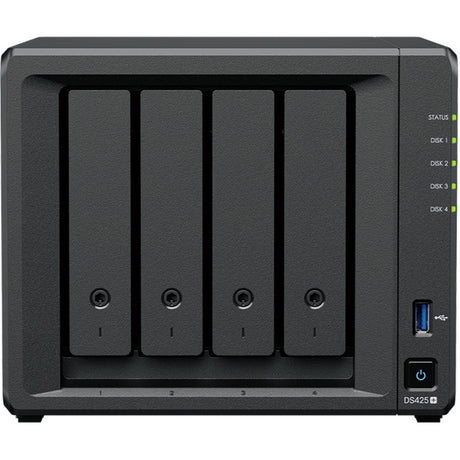 Synology diskstation ds425+ nas (negro, 2x LAN, 2x USB-A 3.2 (5 Gbit s))