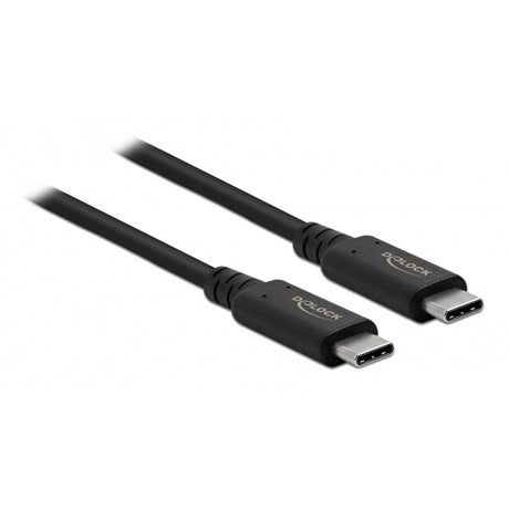 Delock Cable coaxial USB4 de 40 Gbps (negro, 0,8 metros)