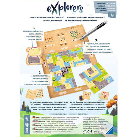 Juego de mesa Ravensburger Explorers (inglés, 1 - 4 jugadores, 20 - 30 minutos, a partir de 8 años)