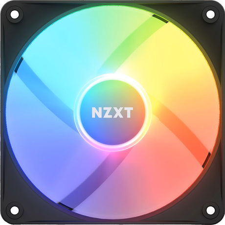 Nzxt f120 rgb core ventilador de caja (negro, 120 x 120 x 26 mm, pwm, sin controlador)