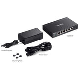 Conmutador tp-link omada es206gp (negro, 4x poe+)