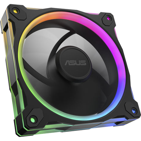 Ventilador asus prime mr120 argb - paquete triple de ventiladores de caja (negro, 3 piezas, 120 x 120 x 28 mm, 3 piezas)