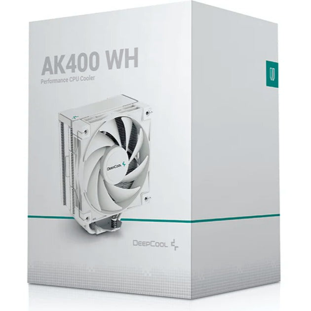 Enfriador de CPU Deepcool AK400 (blanco, conector de ventilador PWM de 4 pines)
