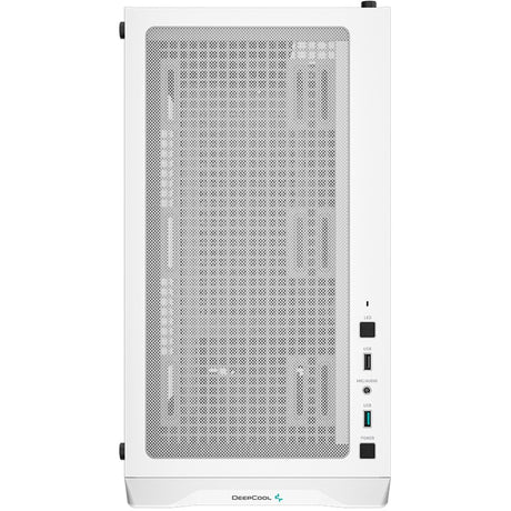 Carcasa torre midi deepcool cc360 argb (blanca | 2x usb-a | rgb | vidrio templado)