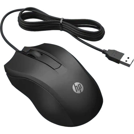 Ratón hp 100 (negro, 1600 ppp)
